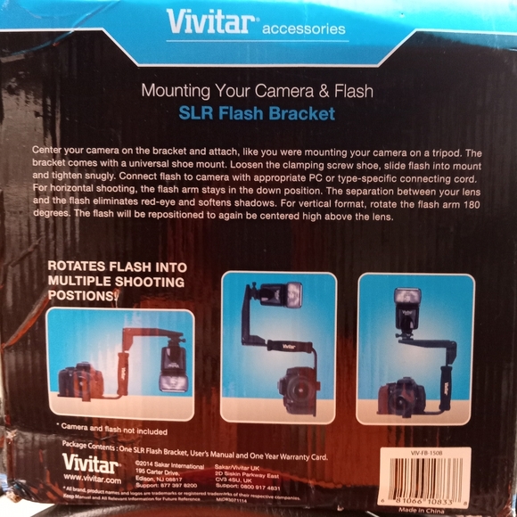 Vivitar SLR Flash Mounting Bracket - Picture 2 of 7